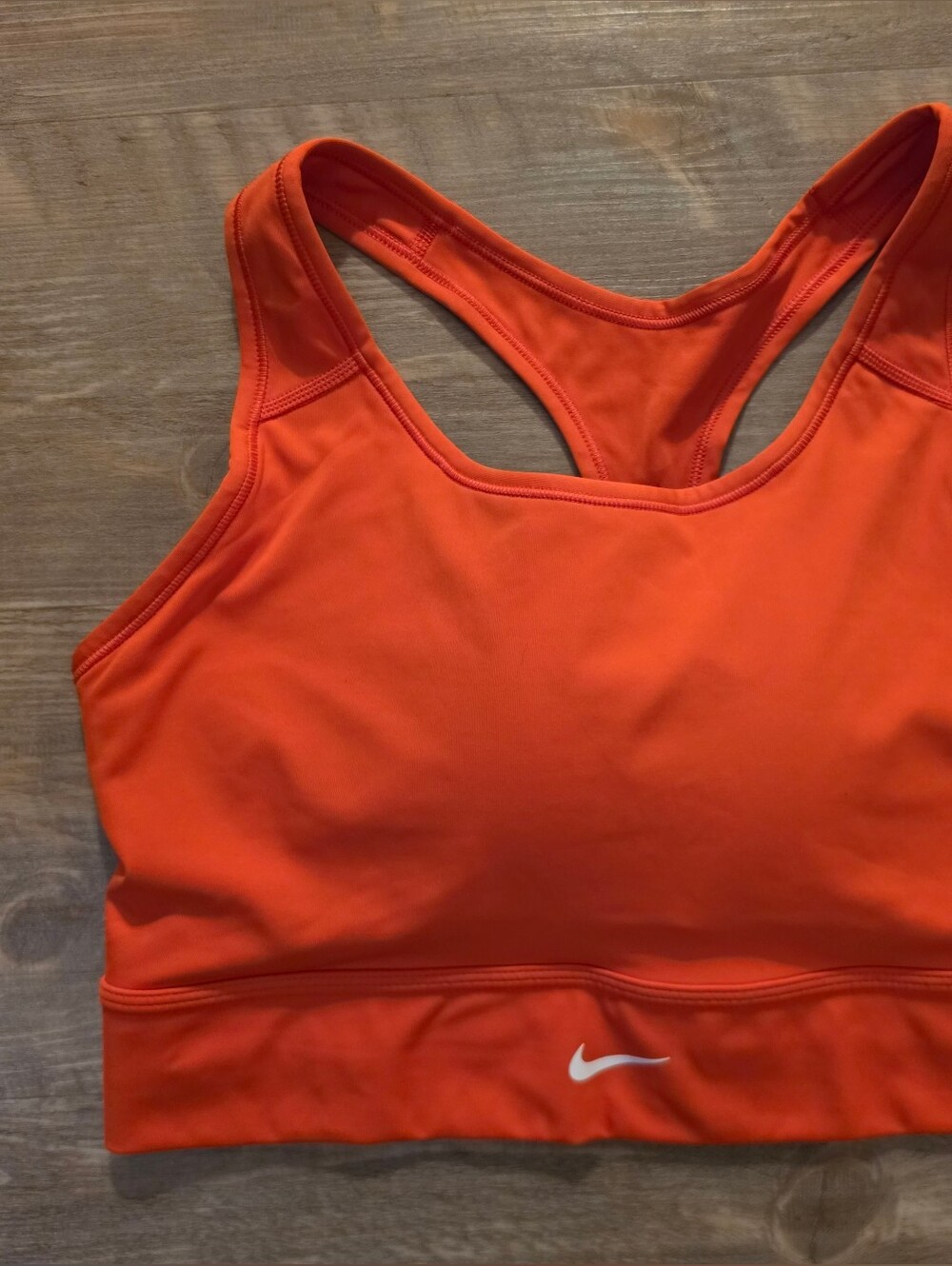 Nike Bright Orange Racerback Sports Bra